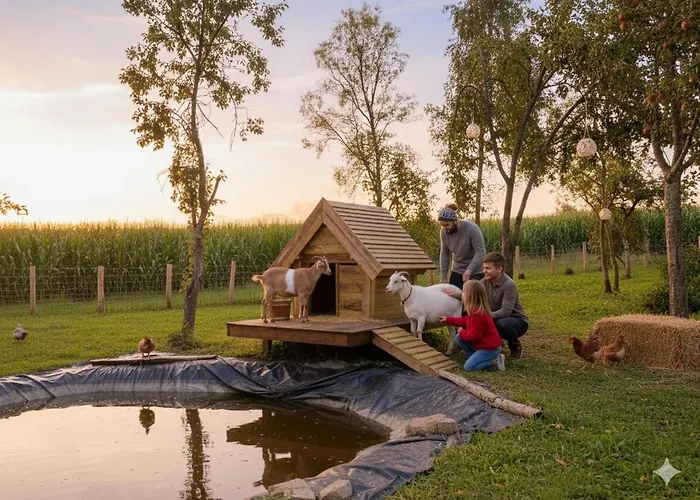 Viking & Mini-farm, Nature Immersion 14 Pers * Saumont-la-Poterie
